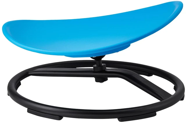 Alt view image 8 of 8 - VEVOR Kids Swivel Chair, 220 LBS Capacity, Sensory Spinning Chair, Autistic Kids Sensory Toy Chair with Non-Slip Metal Base, Toddler Sit and Spin Chair for Coordination Balance Focus Training Blue