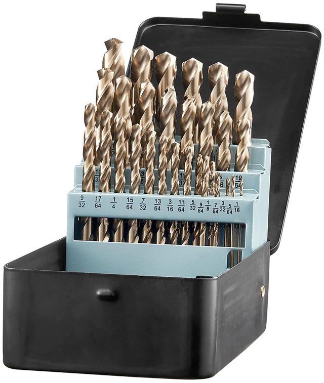 Alt view image 8 of 8 - Cobalt Drill Bit Set, 29 Pcs, M35 High Speed Steel Cobalt Drill Bits with Storage Case, for Drilling Metal, Stainless Steel, Aluminum Alloy, Wood, Plastic, for Professional Work and Home DIY