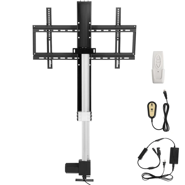 Alt view image 8 of 8 - VEVOR Motorized TV Lift Stand Adjustable Height Remote Control 31" Stroke Up to 60" TVs Supports 132 lbs