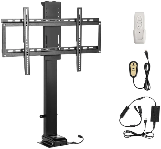 Alt view image 8 of 8 - Motorized TV Lift with Swivel, Adjustable Height 28.74-68.11 Inch for 32-70 Inch TVs, Remote Controlled, 154 Lbs Capacity, Manual Left/Right Swivel 30°