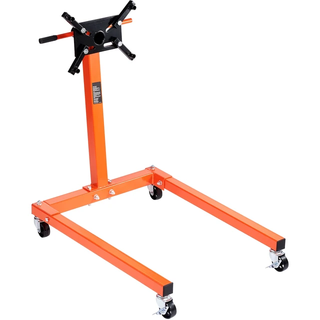 Alt view image 17 of 17 - Engine Stand, 1300 lbs (3/5 Ton) Rotating Engine Motor Stand with 360 Degree Adjustable Head, Cast Iron Motor Hoist Dolly, 4-Caster, 4 Adjustable Arms, for Vehicle Maintenance, Auto Repair
