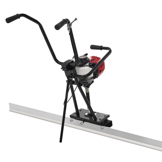 Alt view image 8 of 8 - Gas Concrete Power Screed, 6ft/8ft/11ft Aluminum Board Straight Edge Bar Set, 4 Stroke Cement Finishing Vibrating Motor w/ Height Adjustable Handles, High Efficient Concrete Tool 6500RPM
