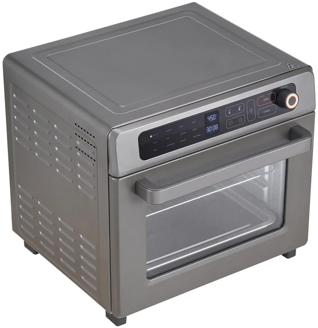 Alt view image 8 of 8 - 12-IN-1 Air Fryer Toaster Oven, 25L Convection Oven, 1700W Stainless Steel Toaster Ovens Countertop Combo with Grill, Pizza Pan, Gloves, 12 Slices Toast, 12-inch Pizza, Home and Commercial Use
