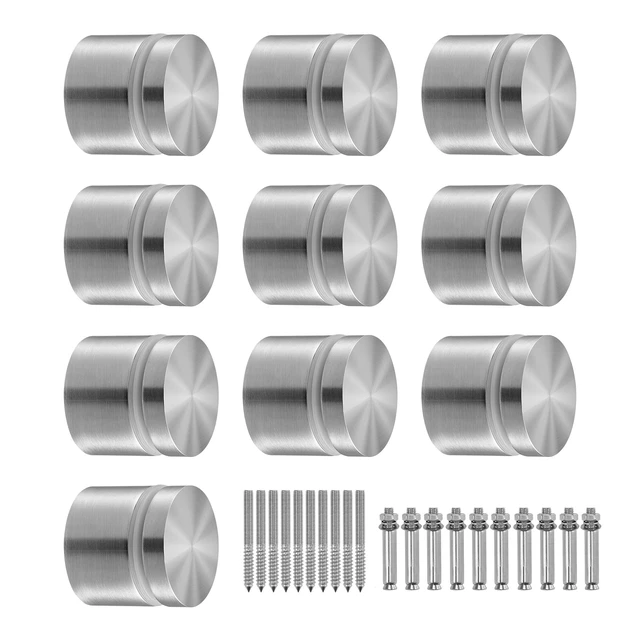Alt view image 16 of 16 - VEVOR Glass Clamp, 10 PCS Round Glass Railing Bracket for 0.31 "-0.62 " Tempered Glass, 316 Stainless Steel Glass Mounting Clamp, Glass Shelf Bracket for Balcony, Garden, Pool, Stair, Silver