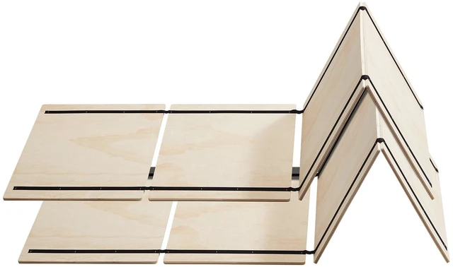 Alt view image 9 of 9 - VEVOR Full Size Bunkie Board, 0.4 in Foldable Bed Board Slats with Connection, Wooden Mattress Support for Full Size Bed, Support Under Mattress Boards, Ready to Use, 8 Piece, Burlywood