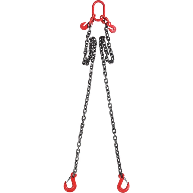 Alt view image 8 of 8 - VEVOR 3/8" x 6' Chain Sling 2 Legs G80 Lifting Chain with Grab Hooks 11000 lbs