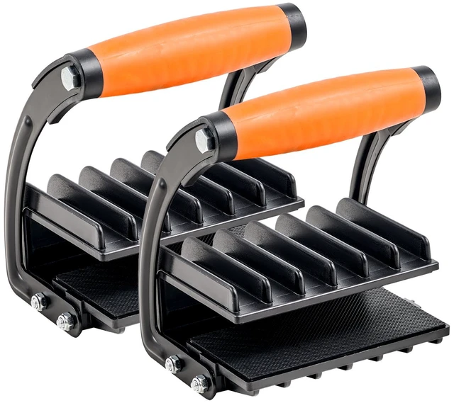 Alt view image 8 of 8 - Plywood Carrier, 200 lbs Single Clamp Capacity, 2 Pack Adjustable Drywall Carrying Tool for 0-1 Inches Thickness Boards, Plywood Carrier with Non-Slip Grips for Plastic Boards, Plywood, Drywall
