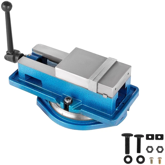 Alt view image 8 of 8 - Milling Vise 4 Inch,Bench Clamp Vise High Precision Clamping,Mill Vise Ductile Iron Material with 360 Degree Swiveling Base