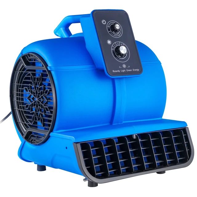 Alt view image 17 of 17 - Floor Blower, 1/2 HP, 2600 CFM Air Mover for Drying and Cooling, Portable Carpet Dryer Fan with 4 Blowing Angles and Time Function, for Janitorial, Home, Commercial, Industrail Use, ETL Listed