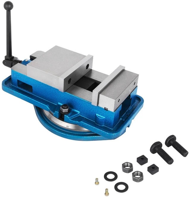 Alt view image 8 of 8 - 3 Inch Heavy Duty Milling Vise Bench Clamp Vise High Precision Clamping Vise 3 Inch Jaw Width with 360 Degree Swiveling Base CNC Vise