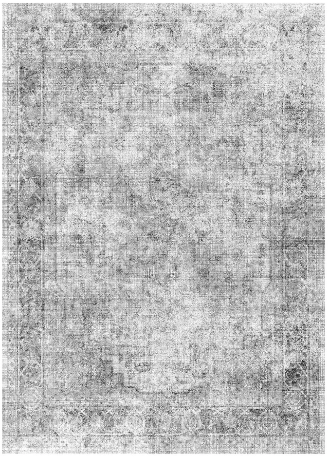 Alt view image 8 of 8 - Area Rug, 9 x 12 ft Large Washable Boho Rug, Non-Slip and Tear-Resistant Soft Carpet, Pet Friendly Bohemian Area Rugs, Indoor Mat for Bedroom, Living Room, Office, Gray