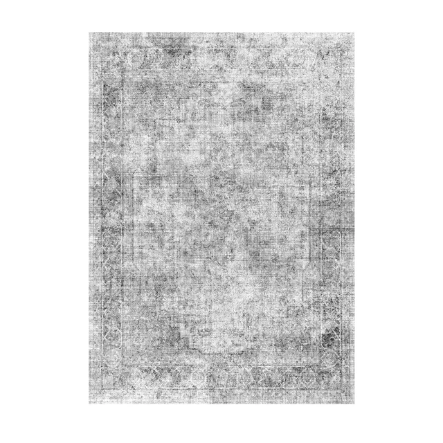 Alt view image 8 of 8 - Area Rug, 6 x 9 ft Large Washable Boho Rug, Non-Slip and Tear-Resistant Soft Carpet, Pet Friendly Bohemian Area Rugs, Indoor Mat for Bedroom, Living Room, Entryway, Gray