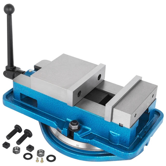 Alt view image 8 of 8 - 5 Inch ACCU Lock Down Vise Precision Milling Vice 5 Inch Jaw Width Drill Press Vise Milling Drilling Machine Bench Clamp Clamping Vice with 360 Degree Swiveling Base CNC Vise