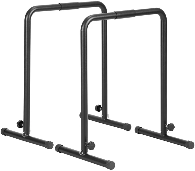Alt view image 8 of 8 - Dip Bars, 440 lbs Capacity, Heave Duty Dip Stand Station with Adjustable Height, Fitness Workout Dip Bar Station Stabilizer Parallette Push Up Stand, Parallel Bars for Strength Training Home Gym