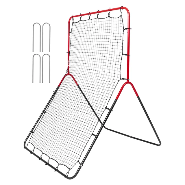 Alt view image 8 of 8 - VEVOR Baseball And Softball Rebounder Net 3x4.5 ft PitchBack 3-Way Trainer
