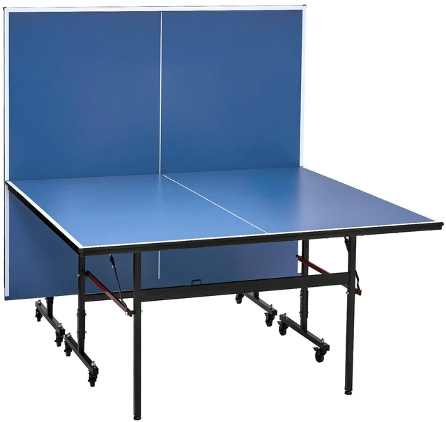 Alt view image 9 of 9 - Ping Pong Table, Professional Table Tennis Game, Indoor MDF Portable Table Tennis Table, Foldable Ping Pong Table with Quick Clamp Net and Lockable Wheel, 10 Minute Easy Assembly, 12mm Tabletops