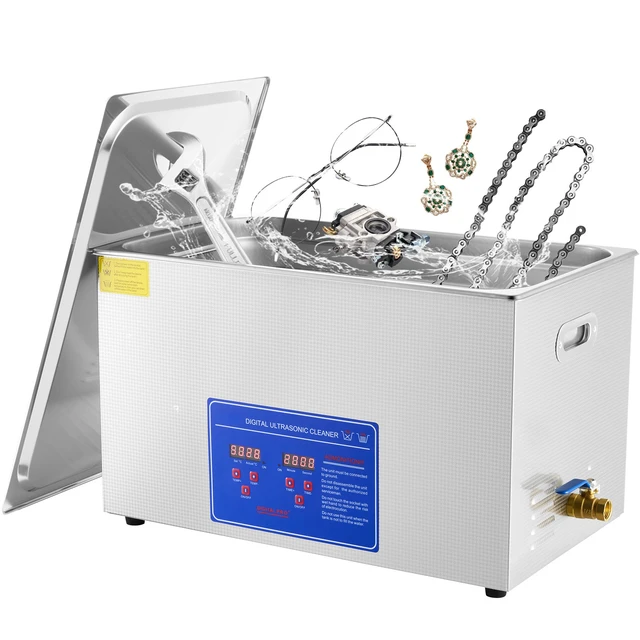Alt view image 8 of 8 - Professional Ultrasonic Cleaner, 27.2 L Ultrasonic Jewelry Cleaner with Digital Timer & Heater, Stainless Steel Industrial Sonic Cleaner 40kHz for Glasses, Watches, Rings, Small Parts