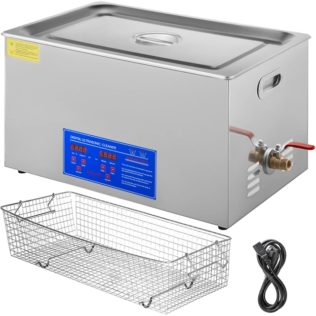 Alt view image 8 of 8 - 22L Industrial Ultrasonic Cleaner with Digital Timer&Heater 40kHz Professional Ultrasonic Cleaner 110V with Excellent Cleaning Effect for Wrench Tools Industrial Parts Mental Apparatus