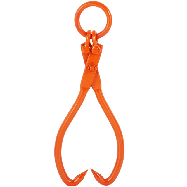 Alt view image 15 of 15 - Log Skidding Tongs, 18 inch 2 Claw Log Lifting Tongs, Heavy Duty Steel Lumber Skidding Tongs, 772 lbs/350 kg Loading Capacity, Log Lifting, Handling, Dragging & Carrying Tool