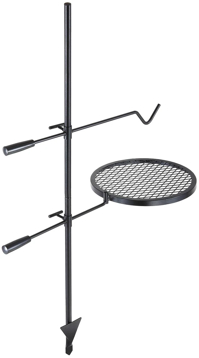 Alt view image 8 of 8 - Swivel Campfire Grill, Fire Pit Grill Grate over Fire Pits, Heavy Duty Steel Grill Grates, 360° Adjustable Open Fire Outdoor Cooking Equipment, Portable Camp Fire Racks for Camping Outdoor BBQ