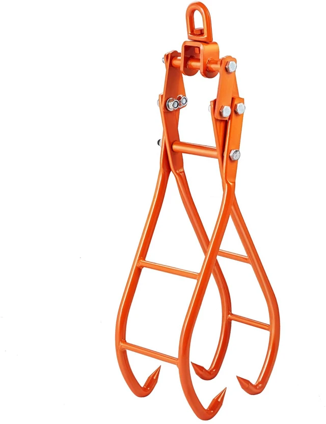 Alt view image 15 of 15 - Timber Claw Hook, 28 inch 4 Claw Log Grapple for Logging Tongs, Swivel Steel Log Lifting Tongs, Eagle Claws Design with 2205 lbs/1000 kg Loading Capacity for Tractors, ATVs, Trucks, Forklifts