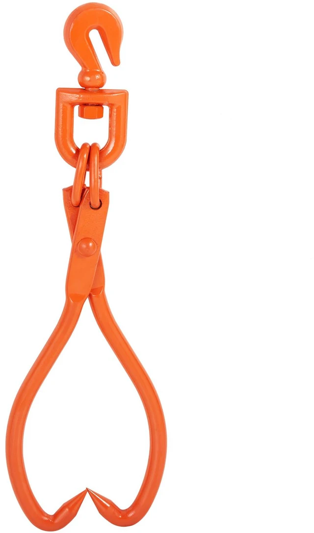 Alt view image 15 of 15 - Log Skidding Tongs, 18 inch 2 Claw Log Lifting Tongs, Heavy Duty Rotating Steel Lumber Skidding Tongs, 772 lbs/350 kg Loading Capacity, Log Lifting, Handling, Dragging & Carrying Tool