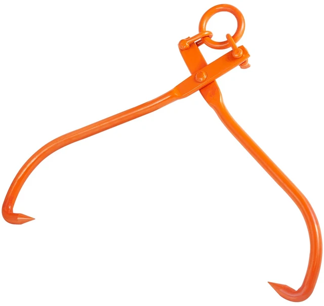 Alt view image 15 of 15 - Log Skidding Tongs, 32 inch 2 Claw Log Lifting Tongs, Heavy Duty Steel Lumber Skidding Tongs, 1543 lbs/700 kg Loading Capacity, Log Lifting, Handling, Dragging & Carrying Tool