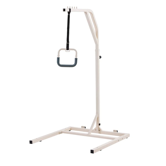 Alt view image 8 of 8 - VEVOR Trapeze Bar for Bed Mobility, Height-Adjustable Free Standing Trapeze Bar with 2 Wheels, 300LBS Capacity Bed Pull Up Assist for Elderly Disabled, Ideal for Hospital, Nursing Home & Home Care