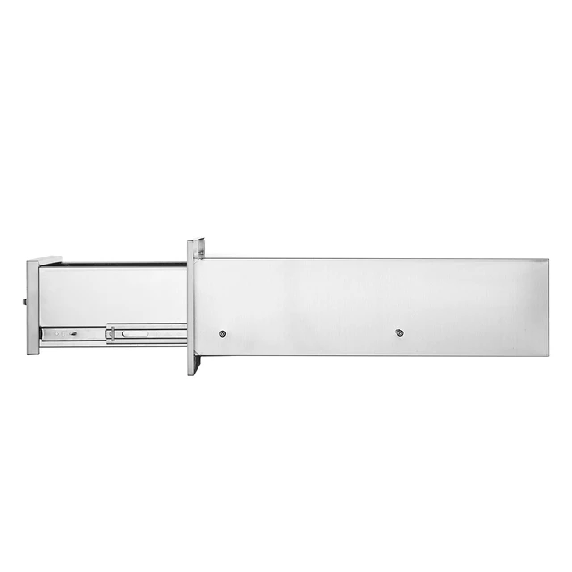 Alt view image 8 of 8 - 14x8.5 Inch Outdoor Kitchen Drawers Stainless Steel, Flush Mount Double Drawers,14W x 8.5H x 23D Inch, with Stainless Steel Handle, BBQ Drawers for Outdoor Kitchens or BBQ Island