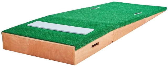 Alt view image 8 of 8 - Pitching Mound, Portable Baseball Pitcher's Mound, 85 in Indoor Outdoor Pitching Practice and Training Equipment, Softball Pitching Aids with Antifade Turf, Pitching Rubber, Adjustable Base