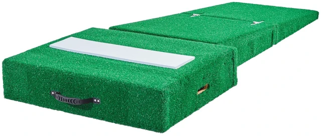 Alt view image 8 of 8 - Pitching Mound, Portable Baseball Pitcher's Mound, 77 in IIndoor Outdoor Pitching Practice and Training Equipment, Softball Pitching Aids with Antifade Turf, Pitching Rubber, Carry Handles