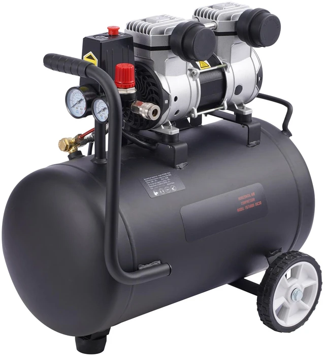 Alt view image 16 of 16 - Air Compressor, 8 Gallon Steel Tank, 1HP 2.2 CFM@90 PSI Oil Free Air Compressor & Max. 120PSI Pressure, 80dB Ultra Quiet Portable Compressor, for Auto Repair, Tire Inflation, Spray Painting
