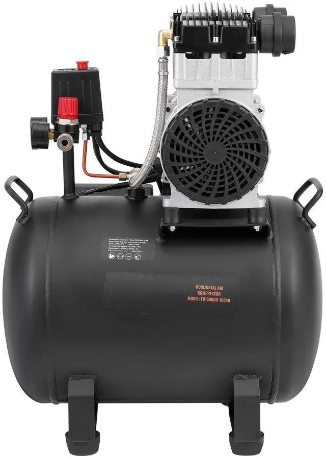 Alt view image 16 of 16 - Air Compressor, 10 Gallon Steel Tank, 2HP 5.3 CFM@90 PSI Oil Free Air Compressor & Max. 125PSI Pressure, 78dB Ultra Quiet Portable Compressor, for Auto Repair, Tire Inflation, Spray Painting