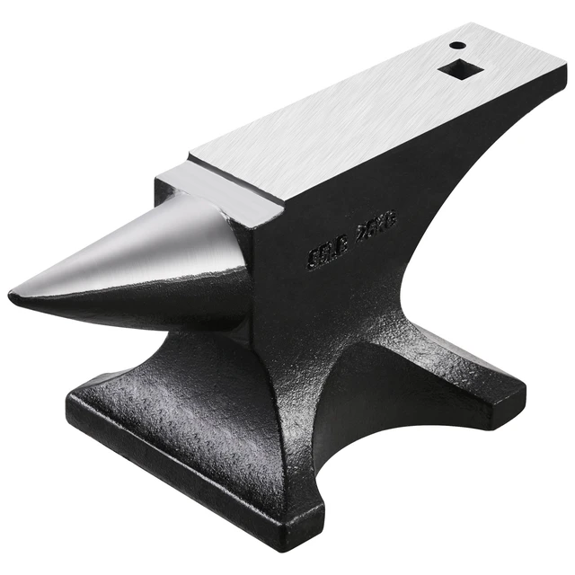 Alt view image 15 of 15 - Single Horn Anvil, 55lbs Cast Steel Anvil, High Hardness Rugged Round Horn Anvil for Blacksmiths, with Large Countertop and Stable Base, Metal Working Tool for Metal Bending, Shaping, Twisting
