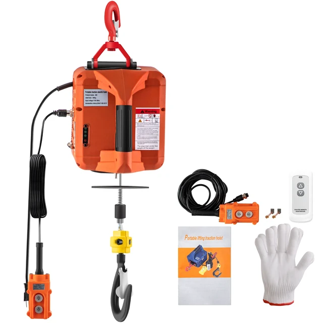 Alt view image 2 of 2 - 3-in-1 Electric Hoist Winch, 1100lbs Portable Electric Winch, 110V Power Winch Crane, 25ft Lifting Height, with Wire, Wireless, Manual Remote Control, Overload Protection for Lifting Towing