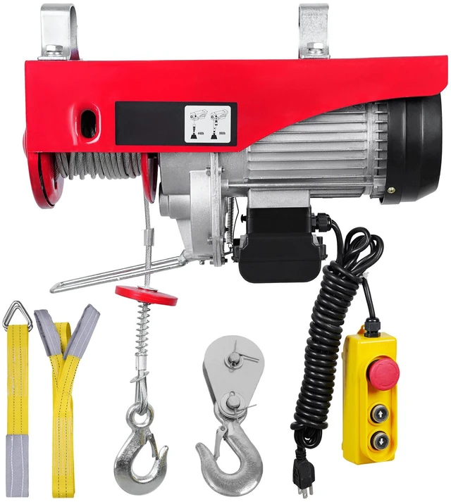 Alt view image 16 of 16 - VEVOR Electric Hoist, 880 lbs Lifting Capacity, 850W 110V Electric Steel Wire Winch with 14ft Wired Remote Control, 40ft Single Cable Lifting Height & Pure Copper Motor, for Garage Warehouse Factory