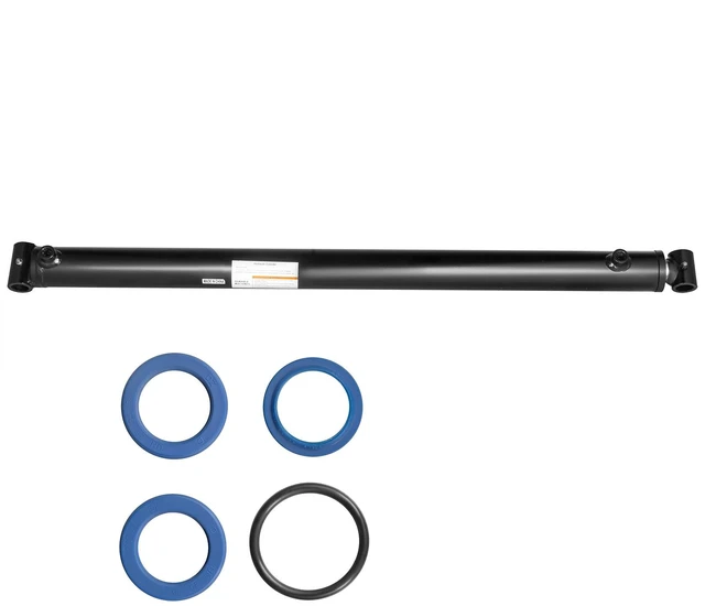 Alt view image 8 of 8 - Hydraulic Cylinder 2\" Bore 36\" Stroke Hydraulic Ram Cylinder 3000psi Hydraulic Cylinders Welded Double Acting Cross Tube SAE6 Port Hydraulic Lifting Cylinder (2 X 36)