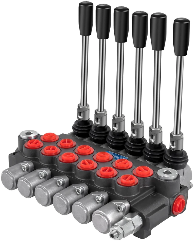 Alt view image 8 of 8 - Hydraulic Directional Control Valve, 6 Spool Hydraulic Spool Valve, 11 GPM Hydraulic Loader Valve, 3600 PSI Directional Control Valve, Hydraulic Valves And Controls For Tractors Loaders Tanks