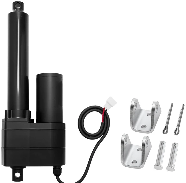 Alt view image 8 of 8 - VEVOR 12V Linear Actuator, 6 Inch Ultra Heavy-Duty 2023lbs/9000N Linear Motion Actuator, IP65 Waterproof 0.2"/s with Mounting Brackets for Industrial Machinery Vessels, Heavy Lifting Systems