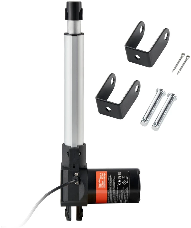 Alt view image 15 of 15 - Linear Actuator 12V, 8 Inch Heavy Duty 1320lbs/6000N Linear Actuator, 0.19"/s Linear Motion Actuator with Mounting Bracket & IP44 Protection for Electric Door Industrial Machinery Vessels Cargo