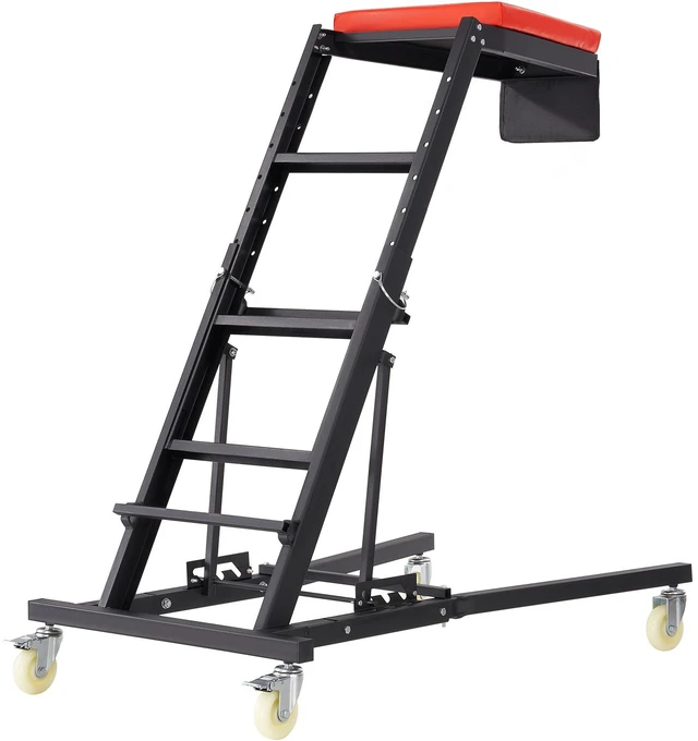 Alt view image 15 of 15 - Automotive Top Creeper, with Adjustable Height 48" to 76", 400 LBS Capacity High Creeper, 4 Swivel Caster Wheels, Heavy Duty Creeper for Auto Repair and Maintenance