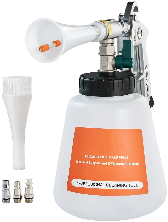 Alt view image 10 of 10 - Car Cleaning Gun, 6-9.2 Bar High-Pressure Air Blow Gun with 2 Set Nozzles & 1L Liquid Bottle, Vortex Cleaning Gun, Quickly Blasts Dirt and Dust from Surface, Work with 1/4 NPT Air Compressor