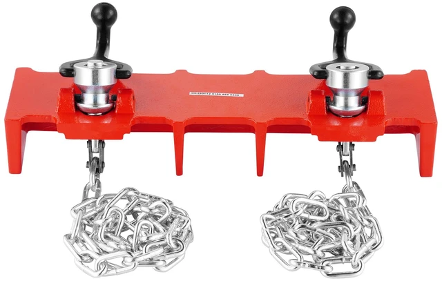 Alt view image 10 of 10 - Pipe Welding Vise, 1/2" to 8" Pipe Welding Clamp with Dual Chains & Crank Handles, Heavy-Duty Cast Iron Welding Vise for a Variety of Pipes