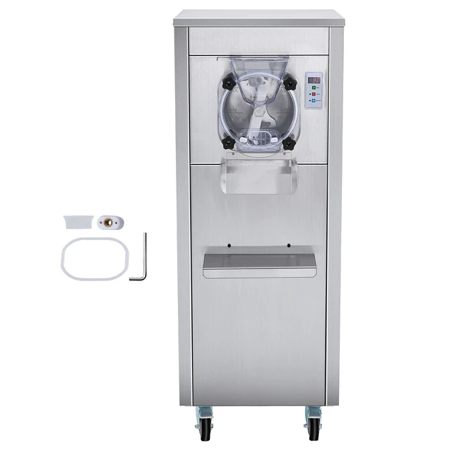 Alt view image 9 of 9 - Ice Cream Maker for Commercial Use, Produces 18 Liters per Hour, 1780W, Offers Single Flavor, Equipped with Wheels, 6L Stainless Cylinder, LED Display, Automatic Cleaning & Pre-cooling Functi
