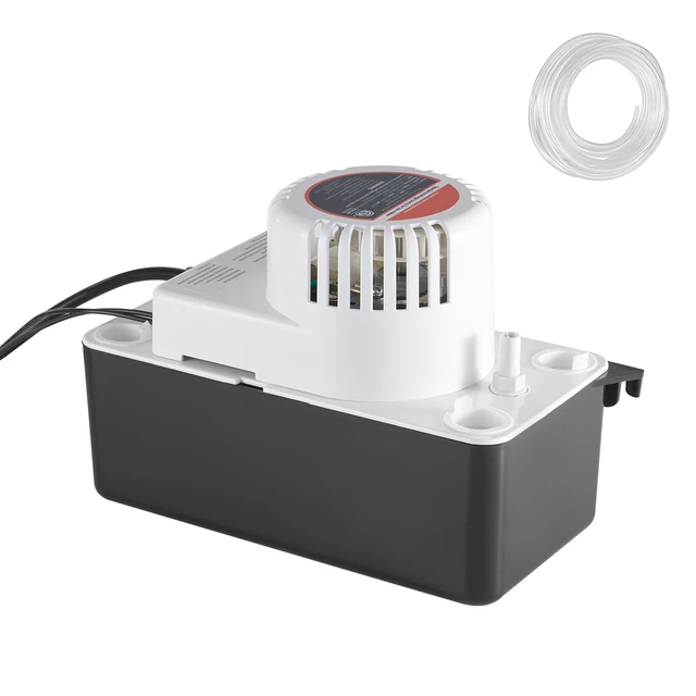 Alt view image 9 of 9 - Condensate Removal Pump, 1/50 HP, 65 GPH, 15 ft Lift, 1/2 Gal Tank Automatic AC Condensation Pump with Float Switch & 20 ft Hose for Air Conditioner, Dehumidifier, Furnace, Ice Maker Water Drain