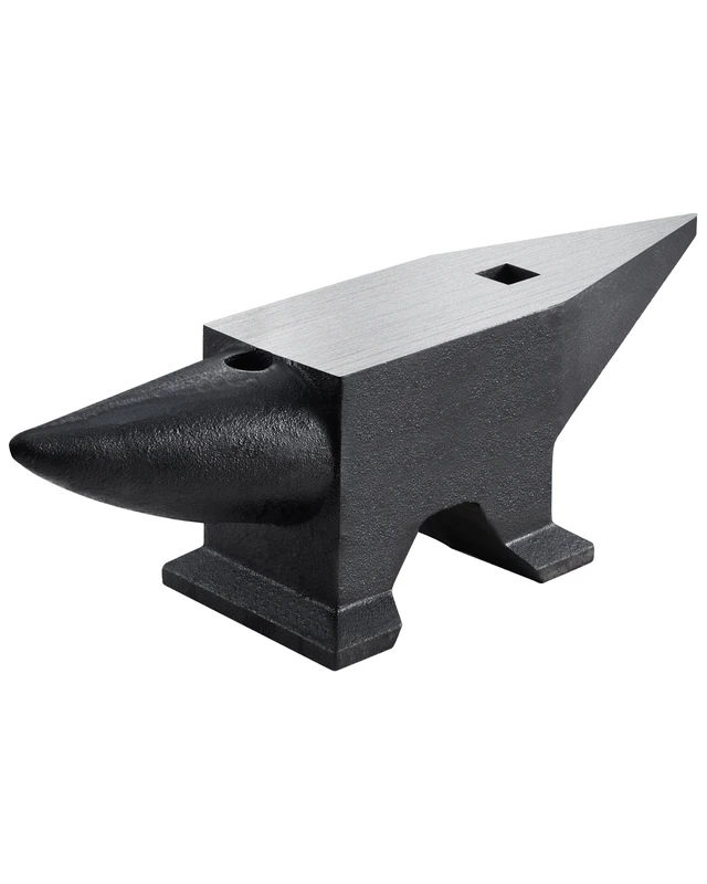 Alt view image 8 of 8 - Cast Steel Anvil, 132 Lbs(60kg) Single Horn Anvil with Large Countertop and Stable Base, High Hardness Rugged Round Horn Anvil Blacksmith, for Bending, Shaping