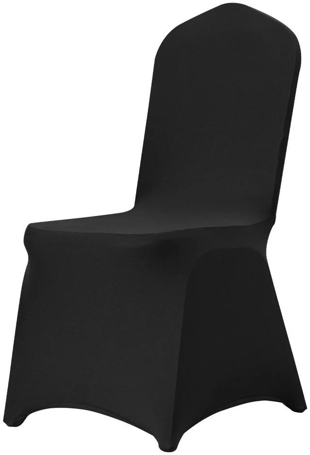 Alt view image 15 of 15 - Stretch Spandex Folding Chair Covers, Universal Fitted Chair Cover, Removable Washable Protective Slipcovers, for Wedding, Holiday, Banquet, Party, Celebration, Dining (50PCS Black)