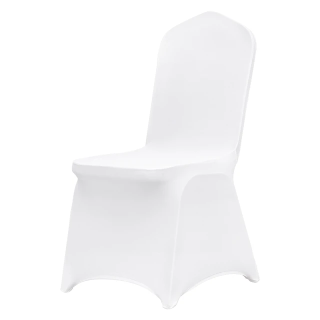 Alt view image 8 of 8 - Stretch Spandex Folding Chair Covers, Universal Fitted Chair Cover, Removable Washable Protective Slipcovers, for Wedding, Holiday, Banquet, Party, Celebration, Dining (200PCS White)