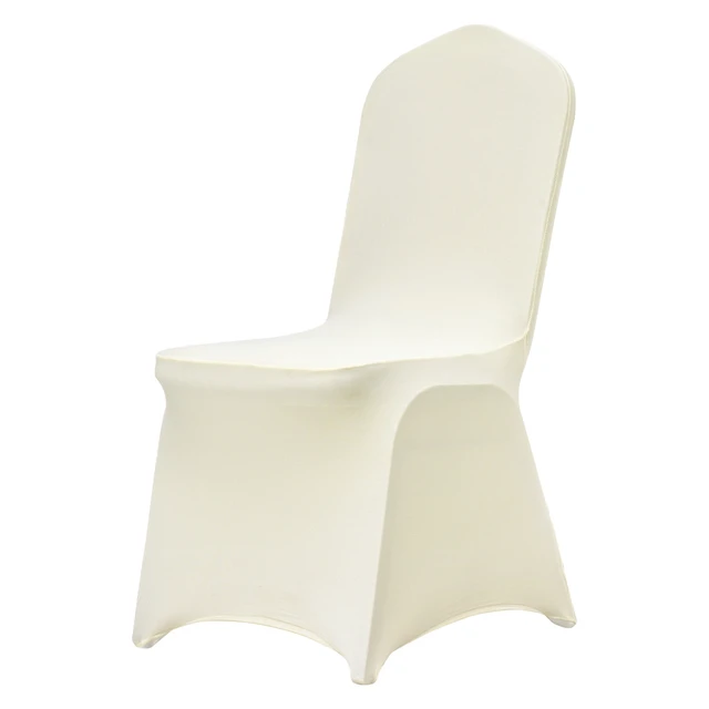 Alt view image 15 of 15 - Stretch Spandex Folding Chair Covers, Universal Fitted Chair Cover, Removable Washable Protective Slipcovers, for Wedding, Holiday, Banquet, Party, Celebration, Dining (50PCS Beige)