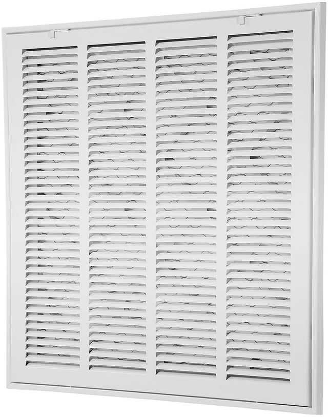 Alt view image 9 of 9 - Return Air Filter Grille, Fits W20 x H20in Duct Opening Size, Filter Included, Return Air Vent Cover for Wall, Powder-Coated Steel Return Air Grill Detachable Face/Door for 1 inch Filters